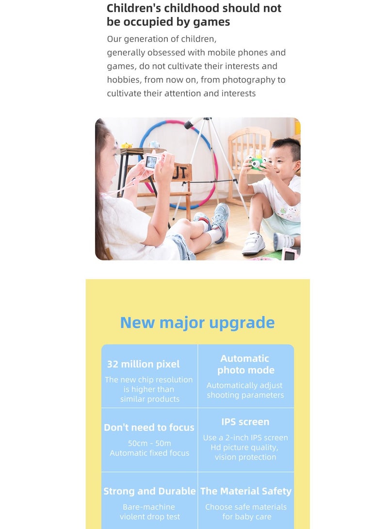 GULFLINK Kids Toy Digital Camera for Child Boys Girls Brown giraffe - Image 4