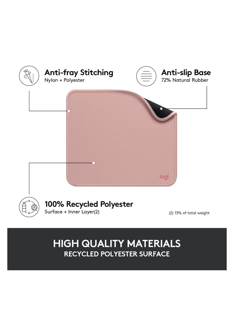 Logitech - Studio Series Computer Mouse Pad Dark Rose - Image 1