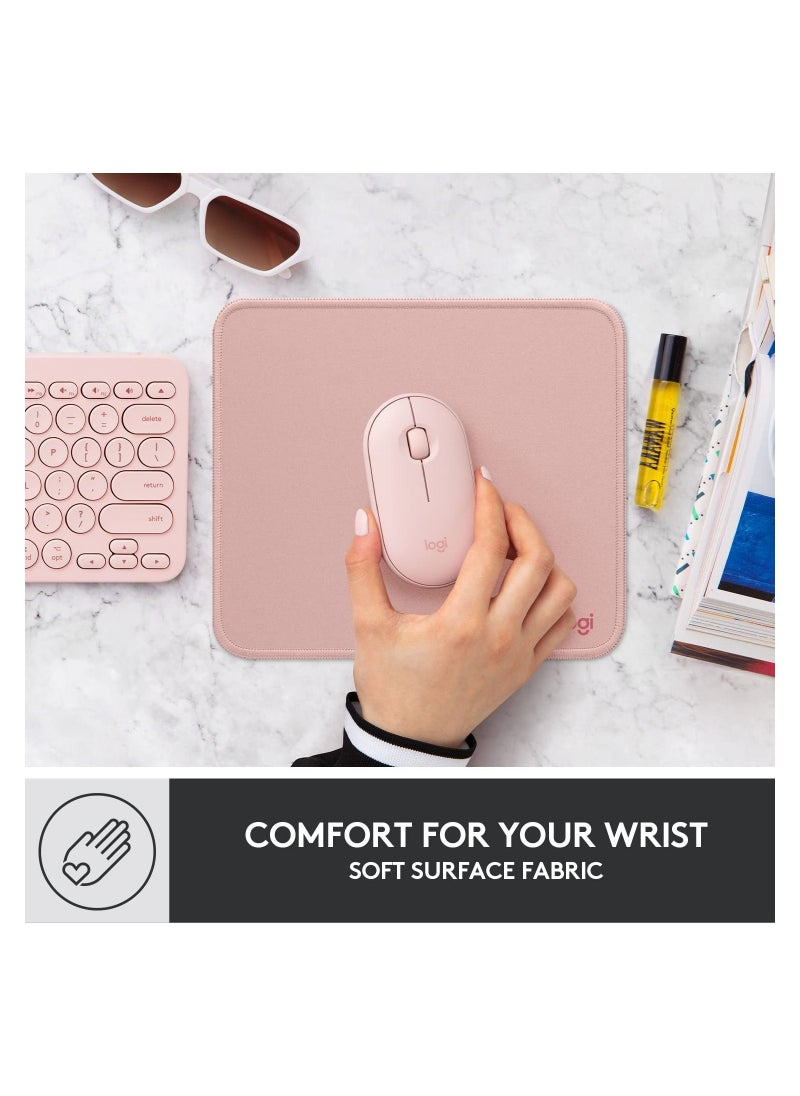 Logitech - Studio Series Computer Mouse Pad Dark Rose - Image 1