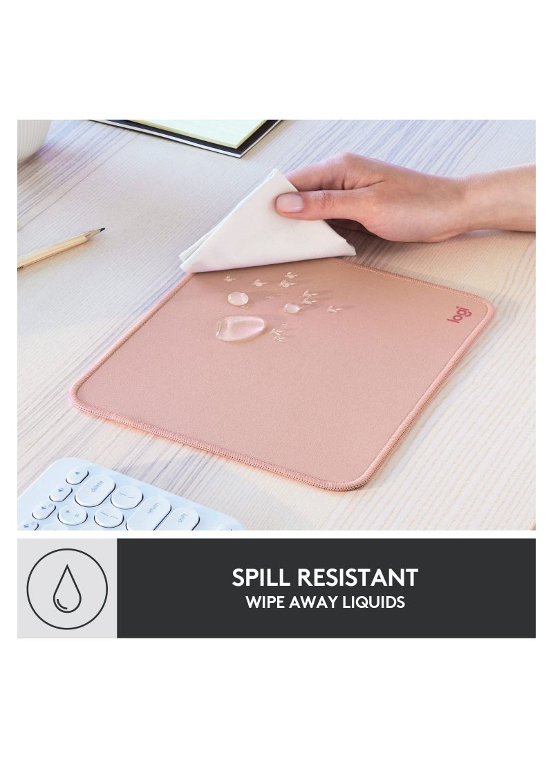 Logitech - Studio Series Computer Mouse Pad Dark Rose - Image 1