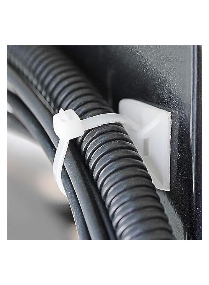 بروماس ربطات كبل بسحاب أبيض مقاس 15 سم 200 قطعة، قوة شد 40 رطلًا - شديدة التحمل، أربطة سلك كابل من النايلون الفاخر ذاتية القفل للداخل والخارج بواسطة قطارة بولت - Image 5