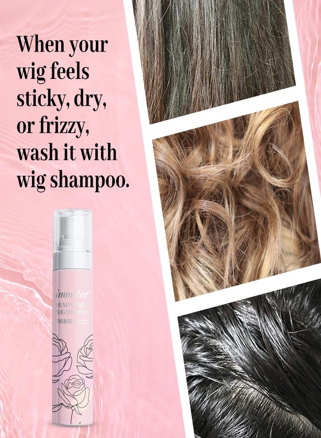 immetee 2 In 1 Wig Shampoo and Wig Conditioner, Extend the Life of a Wig, Wig Shampoo.120ml/4.05fl.oz (2pc) - Image 5