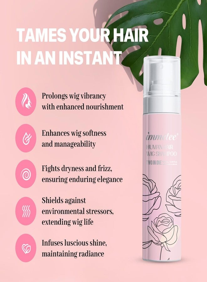 immetee 2 In 1 Wig Shampoo and Wig Conditioner, Extend the Life of a Wig, Wig Shampoo.120ml/4.05fl.oz (2pc) - Image 4