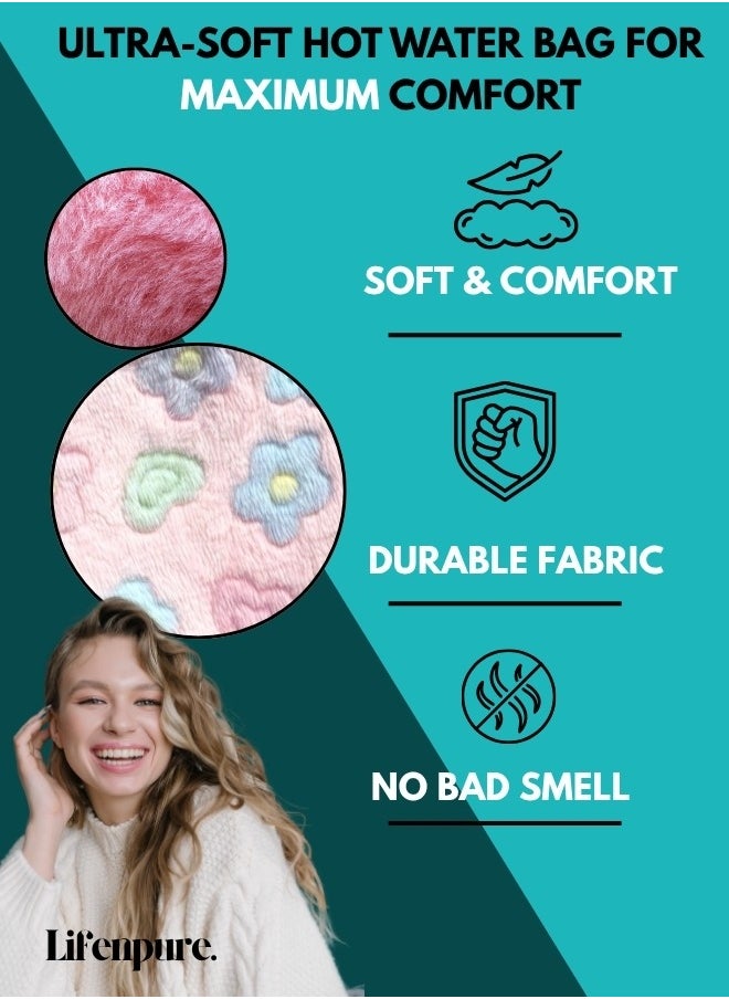 Lifenpure Lifenpure 2 Ltr Soft Hot Water Bag In Reusable Ziplock Clear Pouch Bag Classic Style For Body Shoulder Cramps Neck Pain Relief  - Image 5