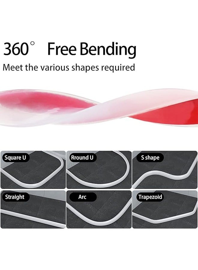 Bathroom Waterproof Strip, Shower Threshold, Dry and Wet Separation for Bathroom and Countertop Sink, Self-Adhesive Anti Slip, Adjustable Size, Retention System and Keeps Water Inside, Suitable for Bathroom and Kitchen(1M)  - Image 5