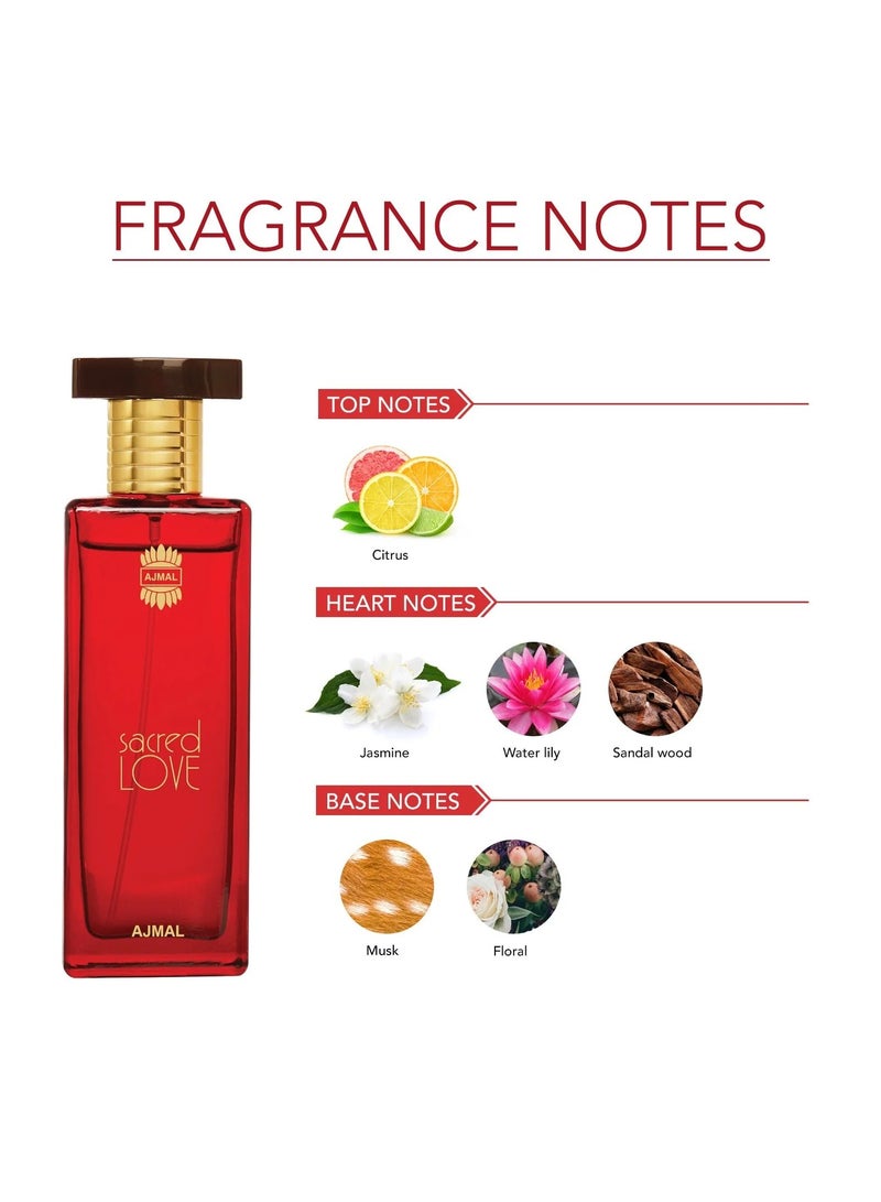 Ajmal Sacred Love Eau De Parfum For Women - 50 ML - Image 5