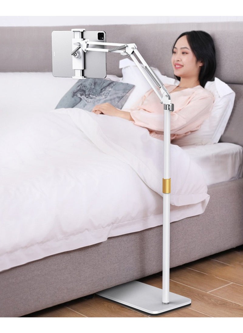 Generic Tablet Stand for Bed Tablet Holder  IPad Stand Floor Stand for 4-13 inch White  - Image 1
