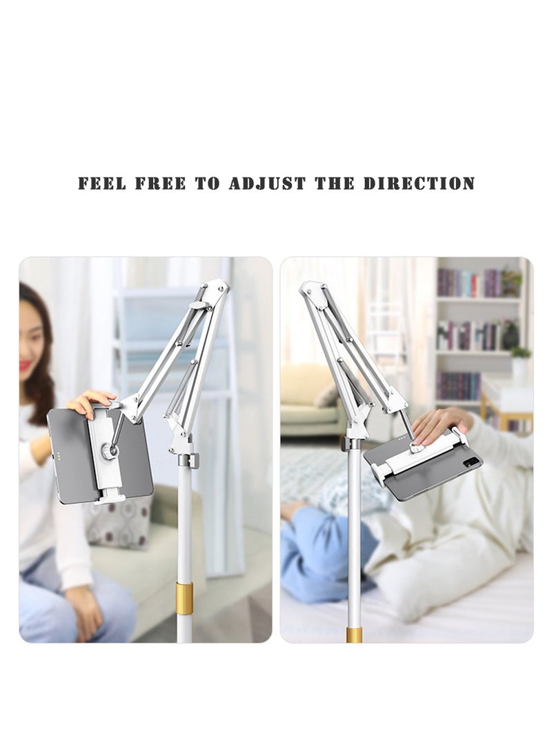 Generic Tablet Stand for Bed Tablet Holder  IPad Stand Floor Stand for 4-13 inch White  - Image 4