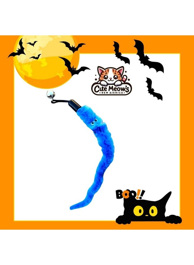 ألعاب قطط تفاعلية ملونة من Cute Meows Pet Supplies، لعبة عصا مخصصة لامعة، 12 قطعة من ريش القطط مع 10 رؤوس بديلة، وقضيب تلسكوبي واحد وعصا استفزاز واحدة للعب والتمرين - Image 3