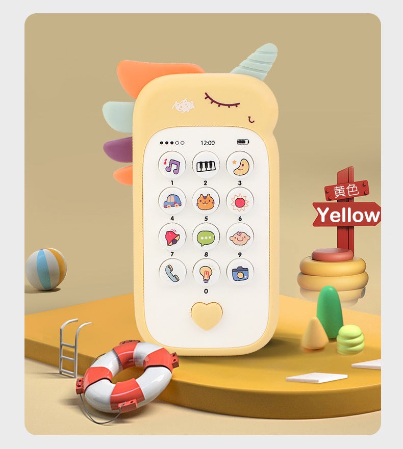 Baby toy phones with music and sound, sleep phone toys with bite devices, children's analog phones, early childhood education toys, children's gifts - Image 5