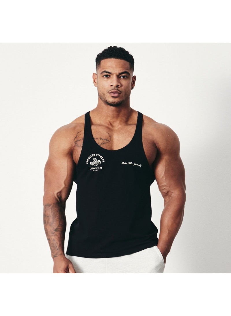 Generic - Vq Muscle Fitness Brothers Summer New Fitness Vest Mens Tops Outdoor Running Leisure Sports Sleeveless Bx79 white - Image 1