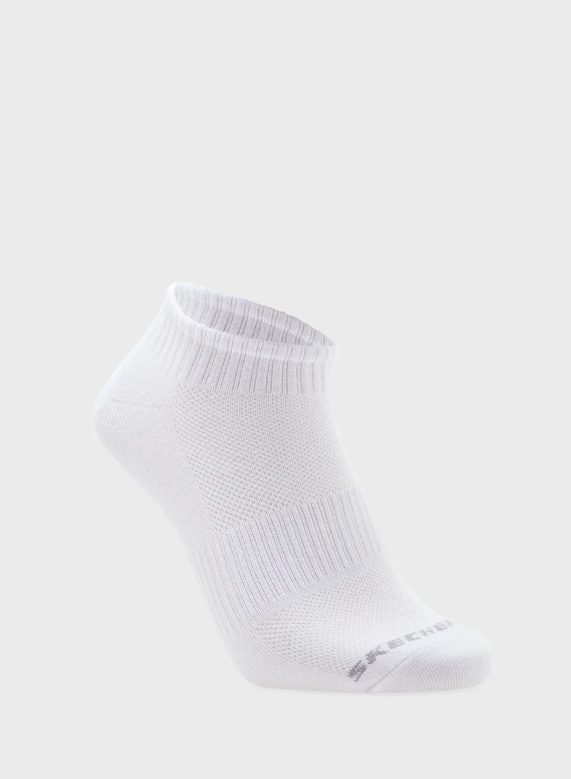 سكيتشرز 3 Pack Qtr Crew Socks