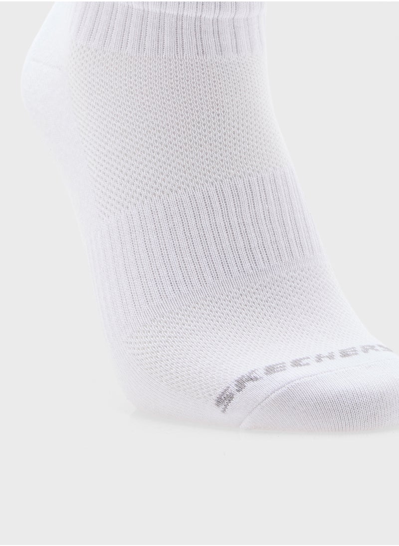 SKECHERS 3 Pack Qtr Crew Socks  - Image 5