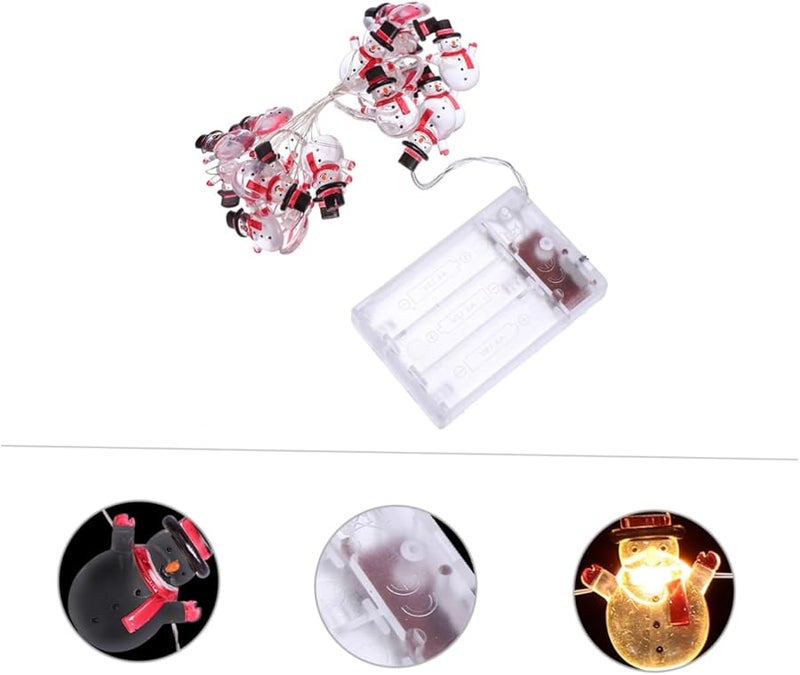 Christmas Snowman LED Copper Wire String Lights Flashing Function Indoor Outdoor Holiday Decoration - Image 4