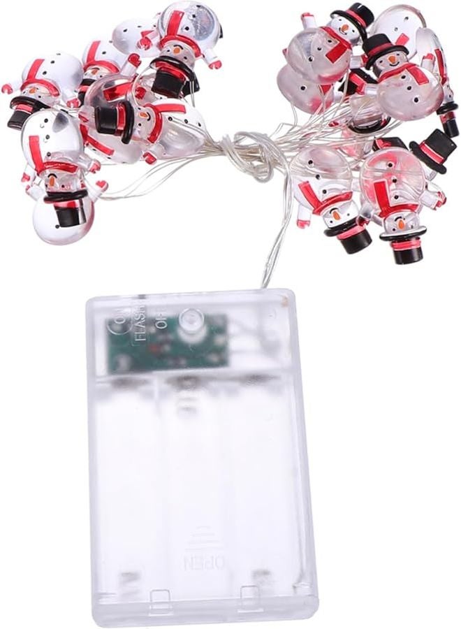 Christmas Snowman LED Copper Wire String Lights Flashing Function Indoor Outdoor Holiday Decoration - Image 2
