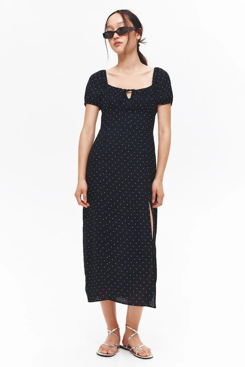 H&M Puff-sleeved dress