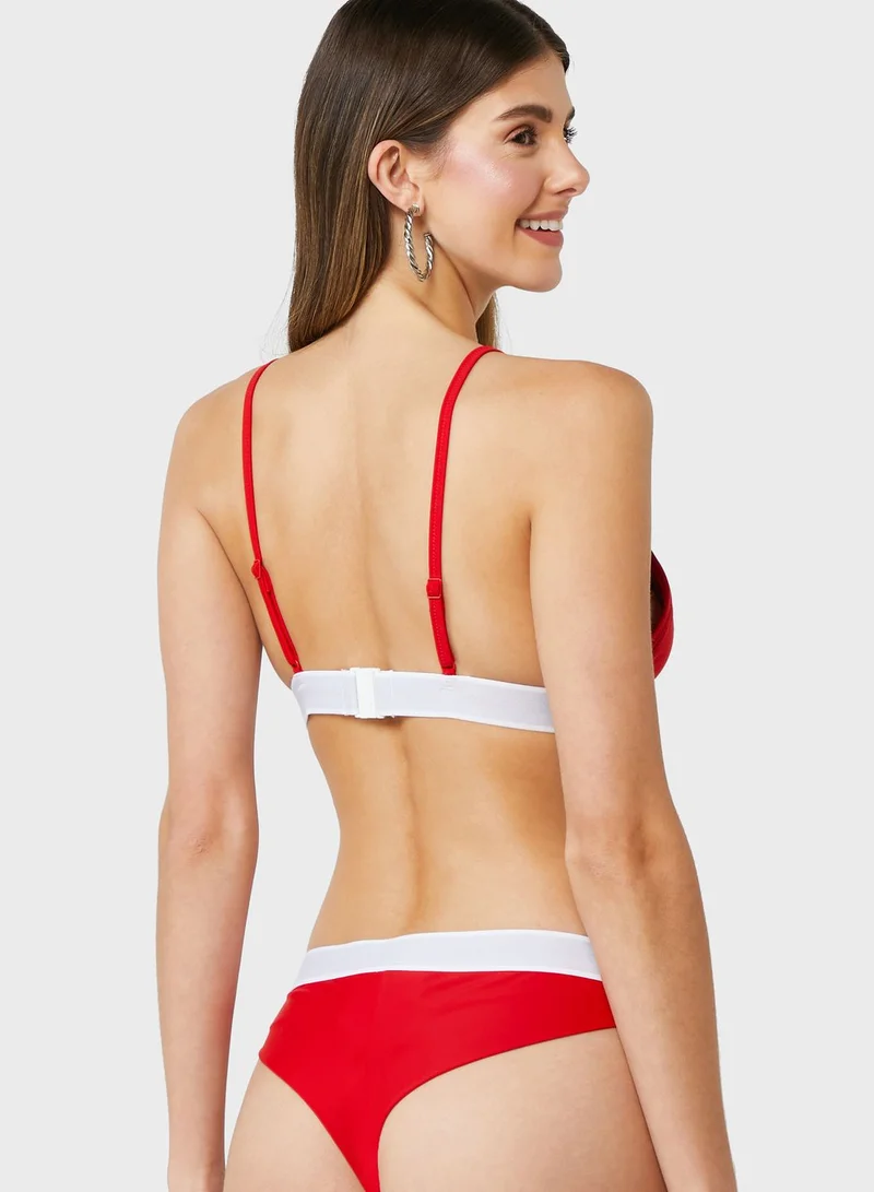 TOMMY JEANS Logo Band Bikini Top