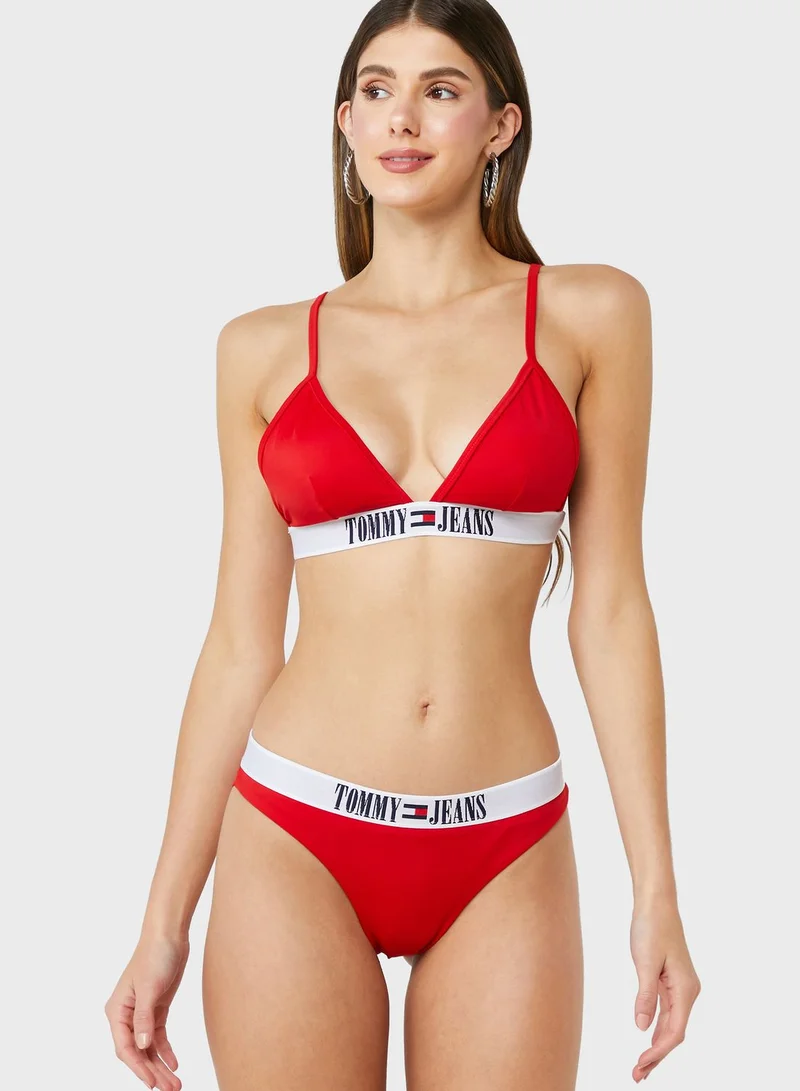 TOMMY JEANS Logo Band Bikini Top
