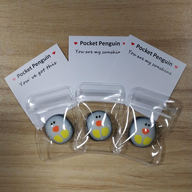 Qitiieli A Little Pocket Penguin Hug, Mini Cute Animal Decoration Pocket Hug Penguin Stress Relief Toy, Special Encourage Birthday Wedding Party Decoration, Kids Penguin Gift for Boys and Girls - Image 5