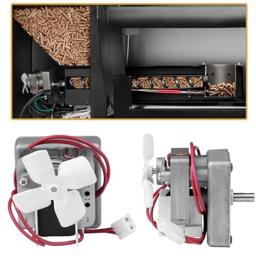 COMVIEE Upgraded 2.0RPM Auger Motor Replacement Parts Compatible with Traeger, Pit Boss, Camp Chef Wood Pellet Grills Smokers, AC120V 60Hz 2 Pole Universal Feeding Gear - Image 4