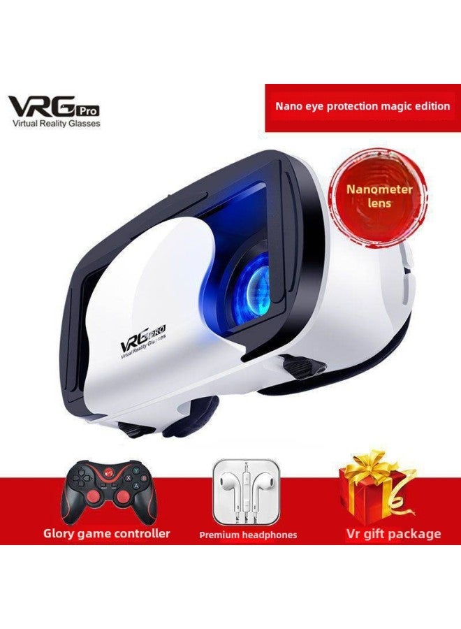 Vr Glasses Mobile Phone Stereo 3D Movie Head-mounted Virtual Reality Panoramic Somatosensory 3d Game Private Cinema Wholesale-Color:Nano Eye Protection Magic Edition- - Image 1