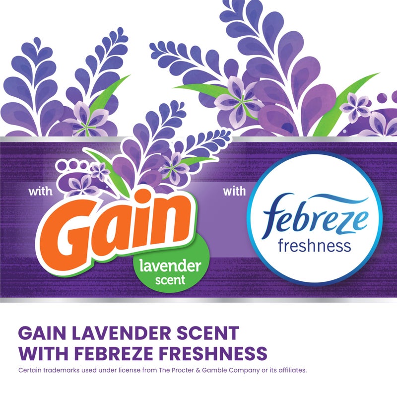 Glad ForceFlex Tall Kitchen Drawstring Trash Bags, 13 Gal, Gain Lavender, 80 Ct (Package May Vary) - Image 3