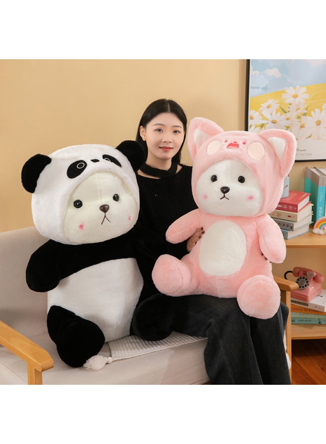 Popular Cute Transformation Bear Cute Doodle Cat Stitch Doll Plush Toy Pillow Ragdoll Doll-Specifications:25cm-Color:Red Bear - Image 2