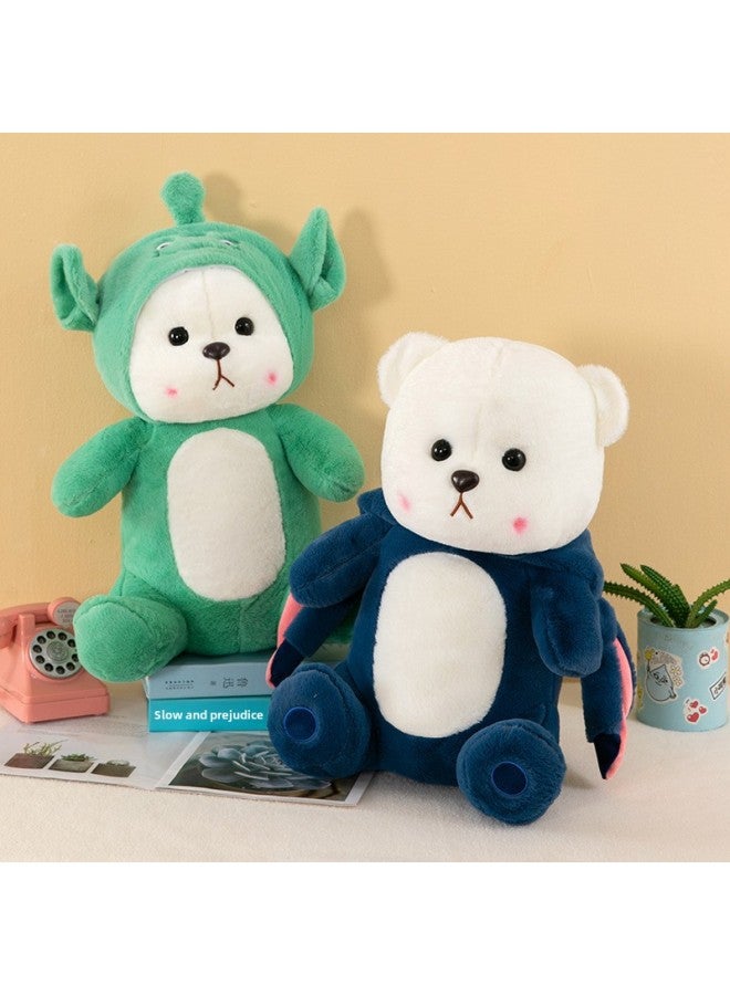 Popular Cute Transformation Bear Cute Doodle Cat Stitch Doll Plush Toy Pillow Ragdoll Doll-Specifications:25cm-Color:Red Bear - Image 4