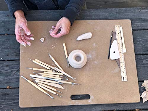 Penguin Pottery Portable Clay Wedging Board with One Rounded Handle - Premium Wedging Board for Pottery - Clay Board Clay Table for Clay Crafts Arts Ceramics Pottery Tools (Large - 18 in x 24 in) - Image 4
