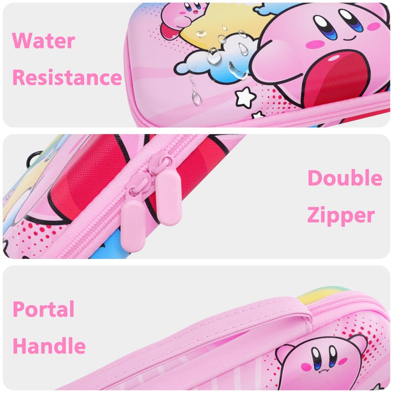 TIKOdirect Carrying Case for Switch 2(2025), Cute Portable Travel Bag in Updated Design of Pink Interior with an Adjustable Shoulder Strap, Pink - Image 4