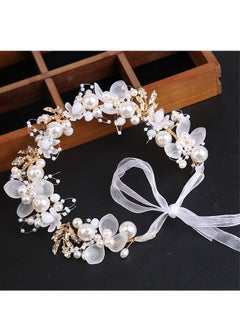 Ant Flower Girl Headpiece Pearl Headband, Princess Rhinestone Crystal Beads Headband Hair Band Accessory  - Image 5