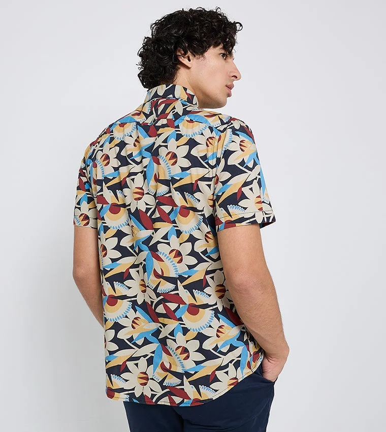 Ben Sherman  Ben Sherman Men's Short Sleeve Floral Shirts for Men | Best Price UAE