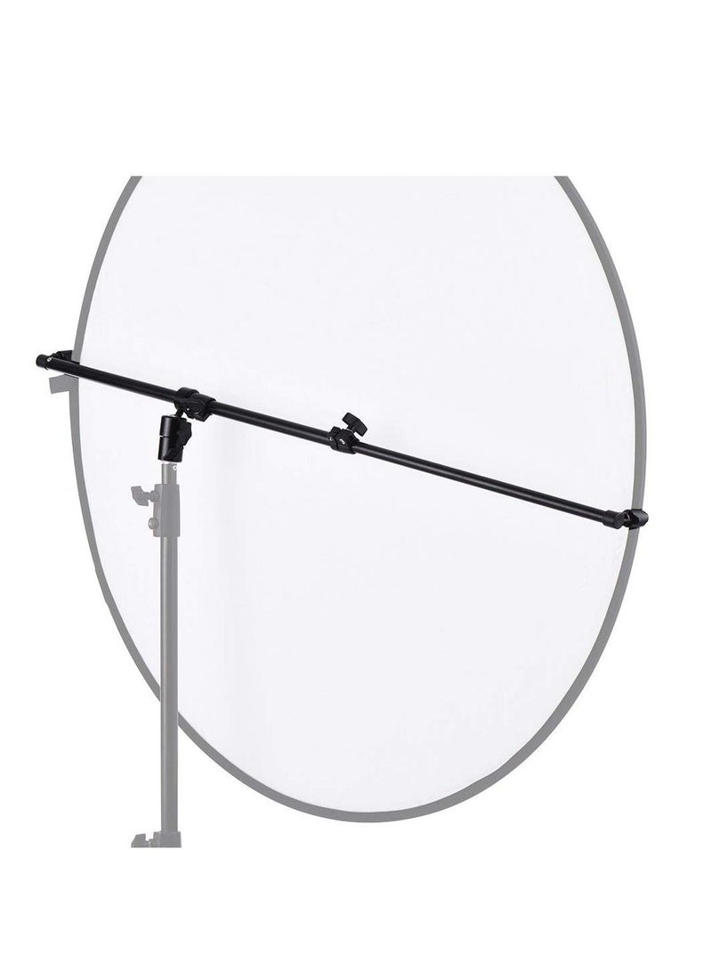 Telescopic 360 Degree Swivel Head and Arm Reflector Holder - Extendable Boom with Adjustable 0.66-1.2m for Portrait Photography - Image 1