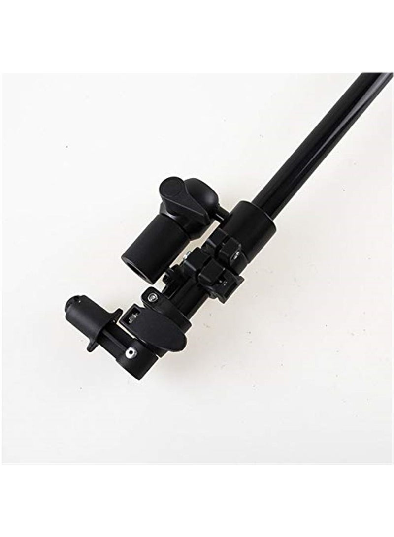 Telescopic 360 Degree Swivel Head and Arm Reflector Holder - Extendable Boom with Adjustable 0.66-1.2m for Portrait Photography - Image 5
