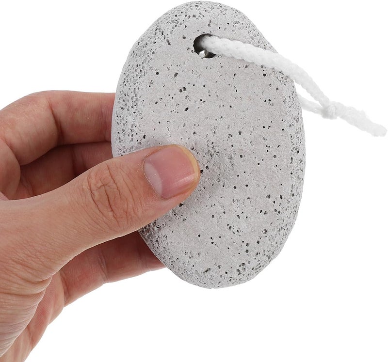 Natural Pumice Stone for Feet and Heels Oval Volcanic Lava Foot Buffer Callus Remover for Pedicure and Dry Dead Skin Removal - Image 3