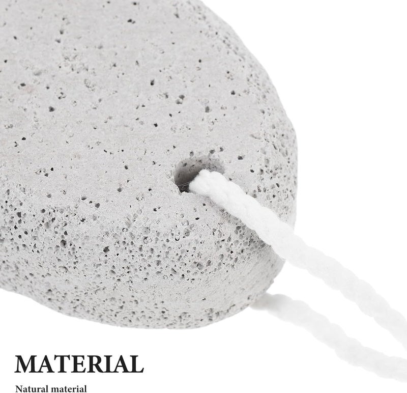 Natural Pumice Stone for Feet and Heels Oval Volcanic Lava Foot Buffer Callus Remover for Pedicure and Dry Dead Skin Removal - Image 2
