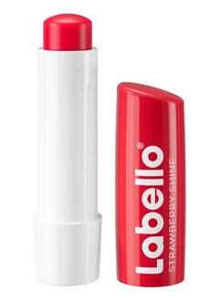 Labello Strawberry Shine Lip Balm, Moisturizing Lip Care 4.8g  - Image 2