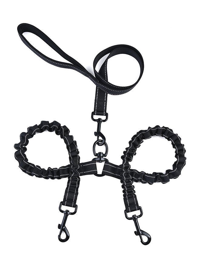 NIBEMINENT 2-Pair Adjustable Swivel Tangle Free Bungee Leash Set Black 360g - Image 1