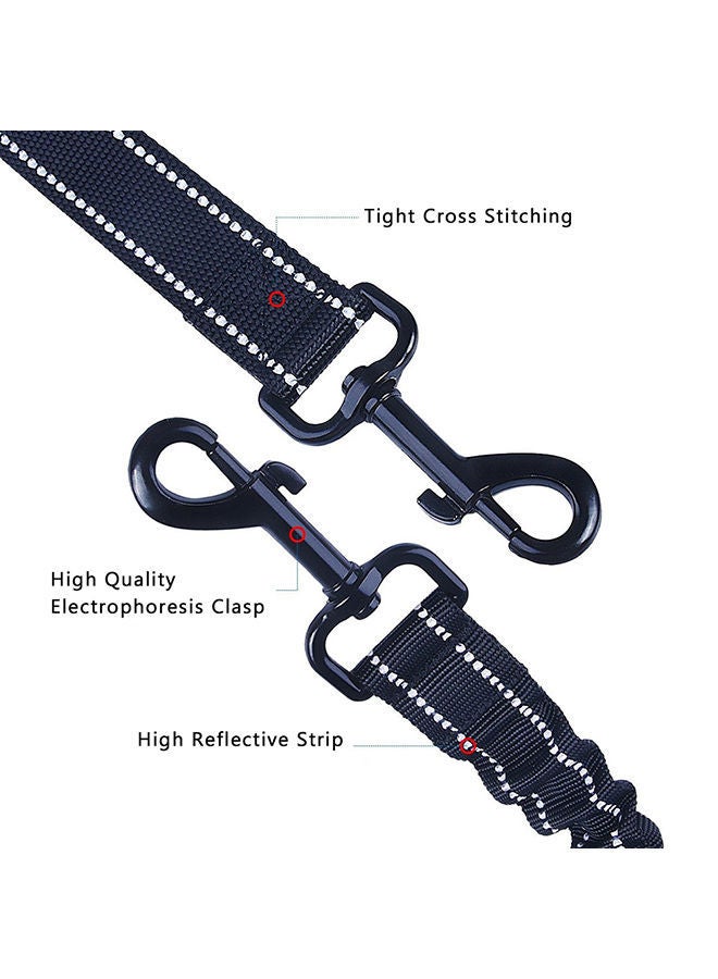 NIBEMINENT 2-Pair Adjustable Swivel Tangle Free Bungee Leash Set Black 360g - Image 2