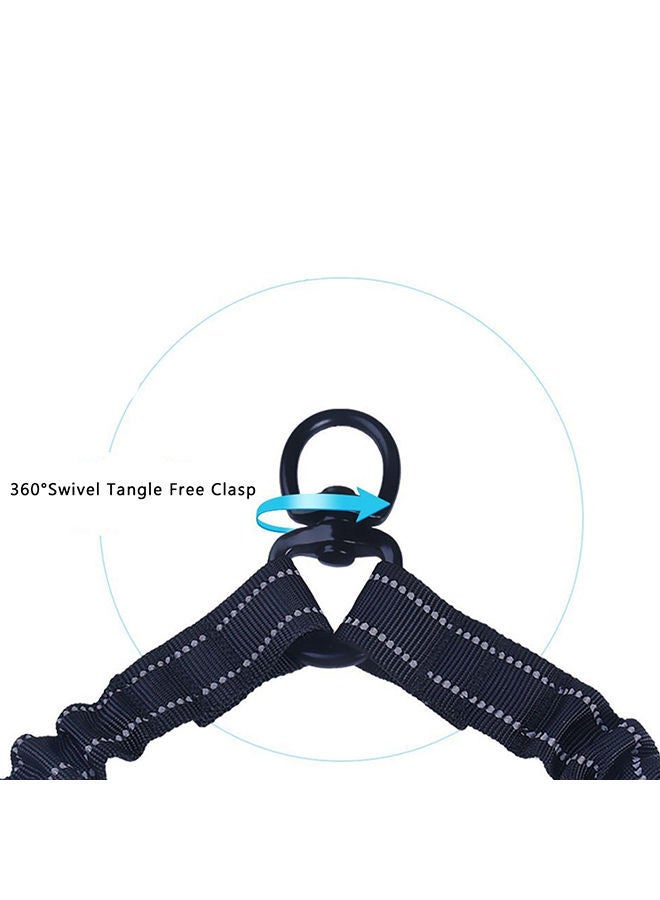 NIBEMINENT 2-Pair Adjustable Swivel Tangle Free Bungee Leash Set Black 360g - Image 3