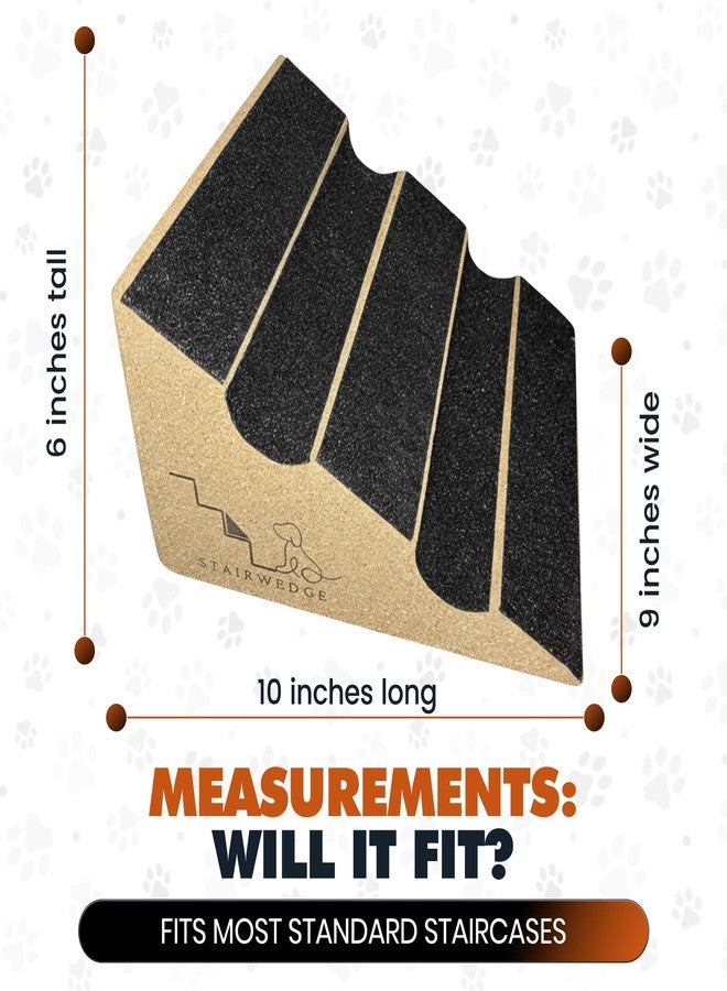منحدر الدرج الأصلي StairWedge™ - ثبات مُحسّن جديد للدرجات! منحدر للكلاب الصغيرة - يناسب السلالم القياسية - منحدر درج على شكل إسفين للكلاب والحيوانات الأليفة - براءات اختراع متعددة قيد الانتظار (قطعة واحدة) - Image 5