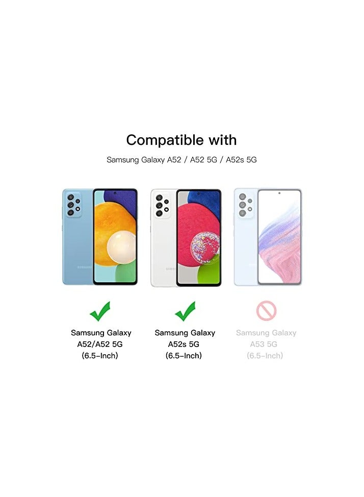JETech Screen Protector for Samsung Galaxy A52 / A52 5G / A52s 5G with Camera Lens Protector, Tempered Glass Film, HD Clear, 2-Pack Each - Image 2