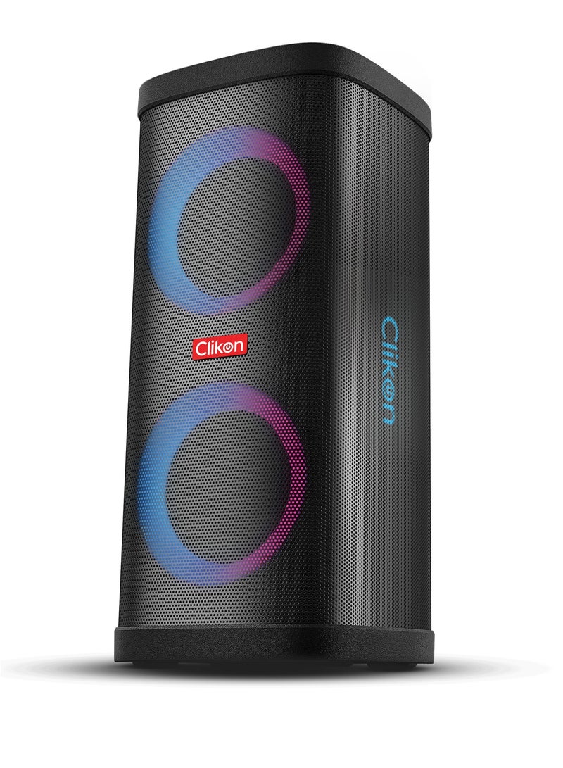 Clikon Rechargeable Boombox Bluetooth Wireless Trolley Speaker With Remote,USb/Sd/Tf/Fm Radio And Dynamic Light Show - Image 4