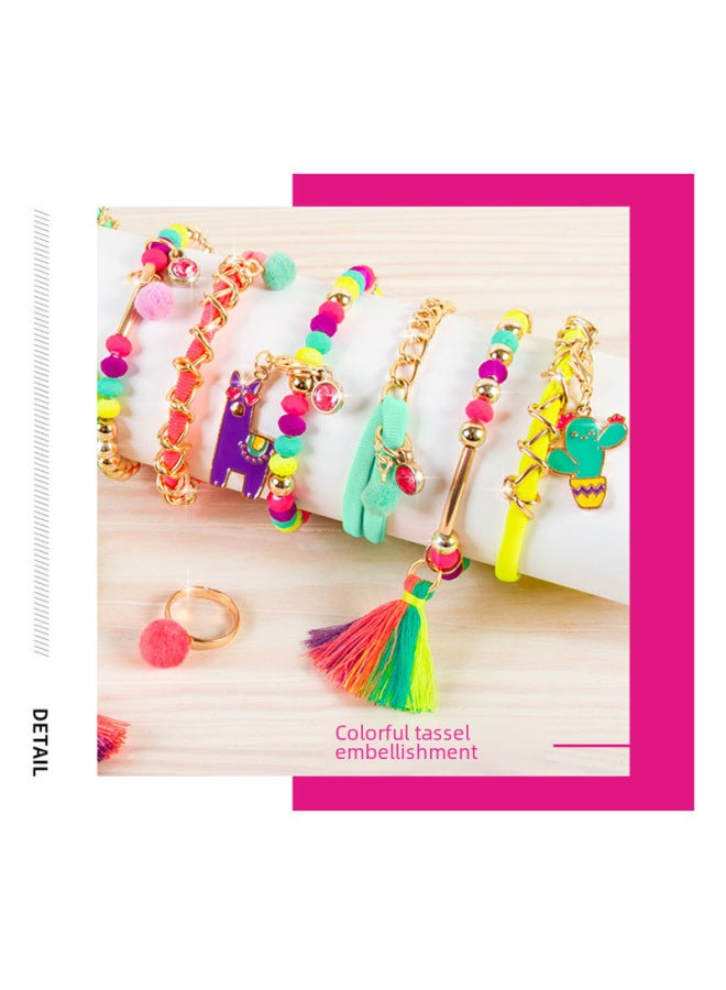 Meiyirui Make It Real Bracelet DIY Hand Beaded Worker Gift Girl Jewelry Swarovski Joint Name-Color:Starlight Jewelry Set - Image 3