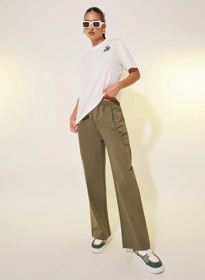 Take Two Embroidered Round Neck T-Shirt