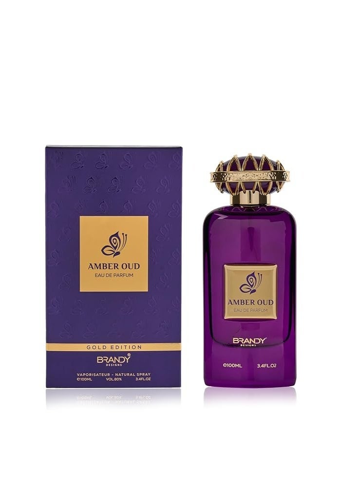 براندي ديزاينز عطر العنبر والعود أو دو بارفان 100 مل - Image 1