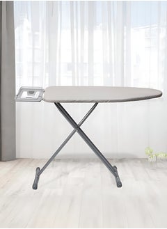 Generic Foldable Lightweight Ironing Board Ironing Board 110x33cm, Folding Ironing Stand with Jumbo Iron Rest, Heavy Sturdy Metal Frame Legs Iron Stand, Ironing Board Adjustable Height for Home Laundry Room or Dorm Use, Grey  - Image 1