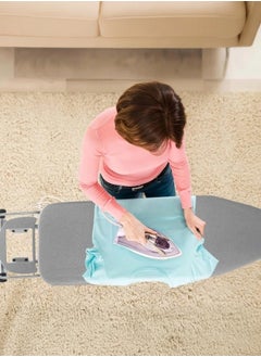 Generic Foldable Lightweight Ironing Board Ironing Board 110x33cm, Folding Ironing Stand with Jumbo Iron Rest, Heavy Sturdy Metal Frame Legs Iron Stand, Ironing Board Adjustable Height for Home Laundry Room or Dorm Use, Grey  - Image 5