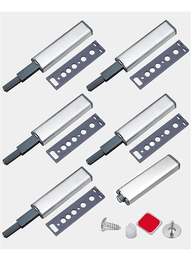 S-TOP 6PCS,Magnetic Push Latches for Cabinets Push to Open Cabinet Hardware Push Touch Latch Kitchen Door Push Release Latch for Drawer Closure Push Catch Press Out Latch - Image 1