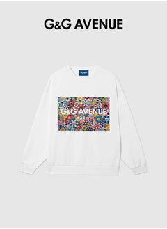 G&G AVENUE Spring and autumn unisex pure cotton round neck Oversized  sweatshirt, casual style soft beach long shirt, solid color long sleeves, hippie casual beach long sleeves  - Image 2